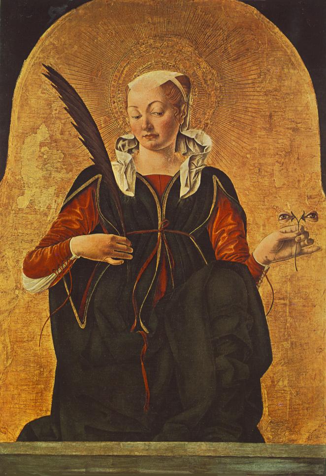 St Lucy (Griffoni Polyptych)  dfg